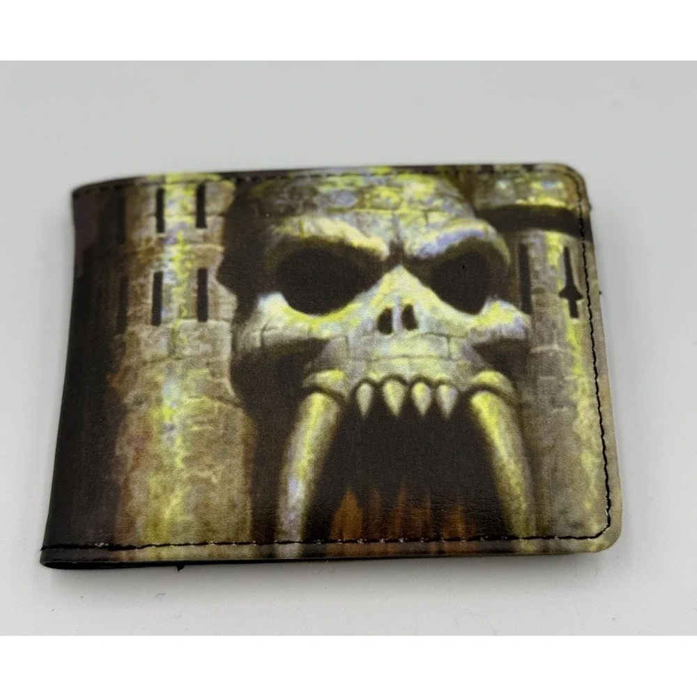 Masters of the Universe Bi-Fold Wallet Castle Grayskull Entrance Logo NWT
